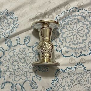 Golden Candle Holder Home Decor Accent Piece Cute